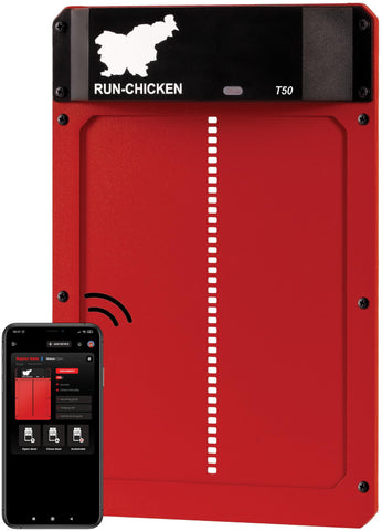 RUN-CHICKEN T50 door opens at sunrise for safer morning routine