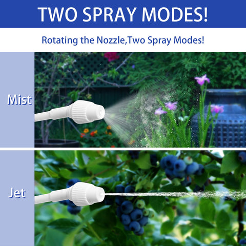 RUNAIVE sprayer reaches up to 20 feet for broad coverage.