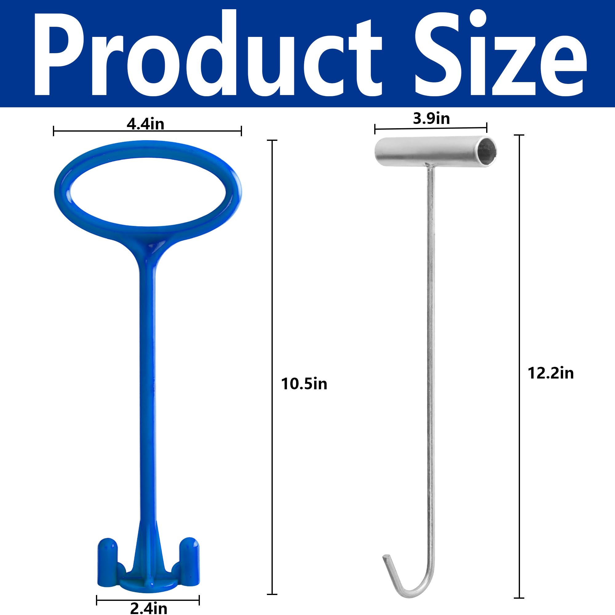 RunNico hook bar silver enables effortless debris extraction from skimmer baskets.