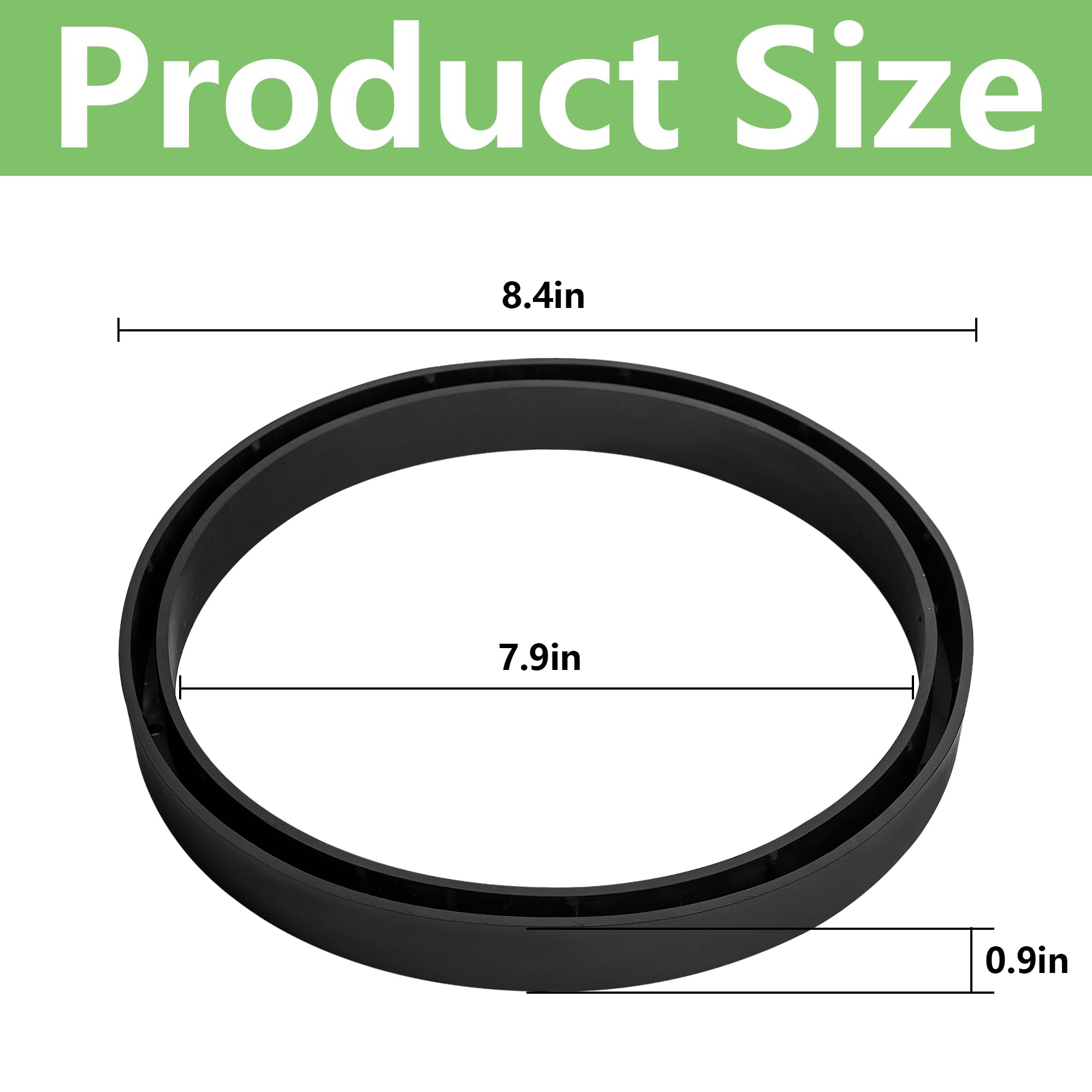 RunNico ring base elevation detail highlights 0.9 inch clearance