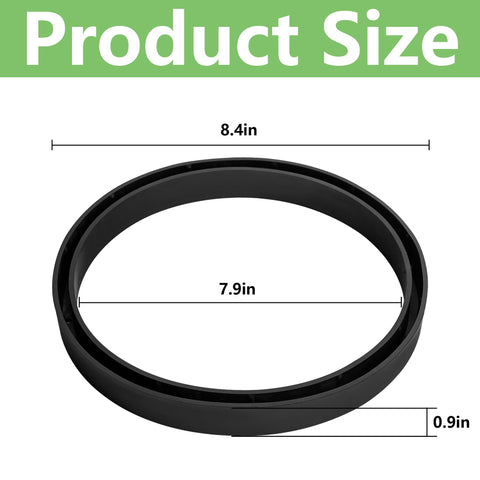 RunNico ring base elevation detail highlights 0.9 inch clearance