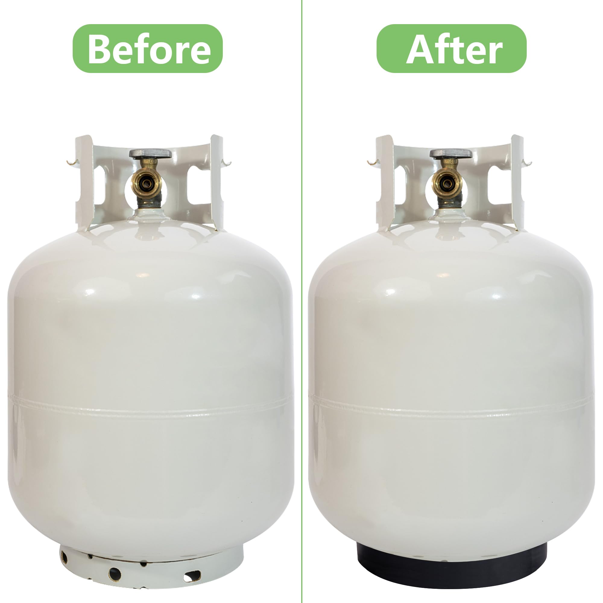 RunNico ring base fits 20–40 lb cylinders for versatile use