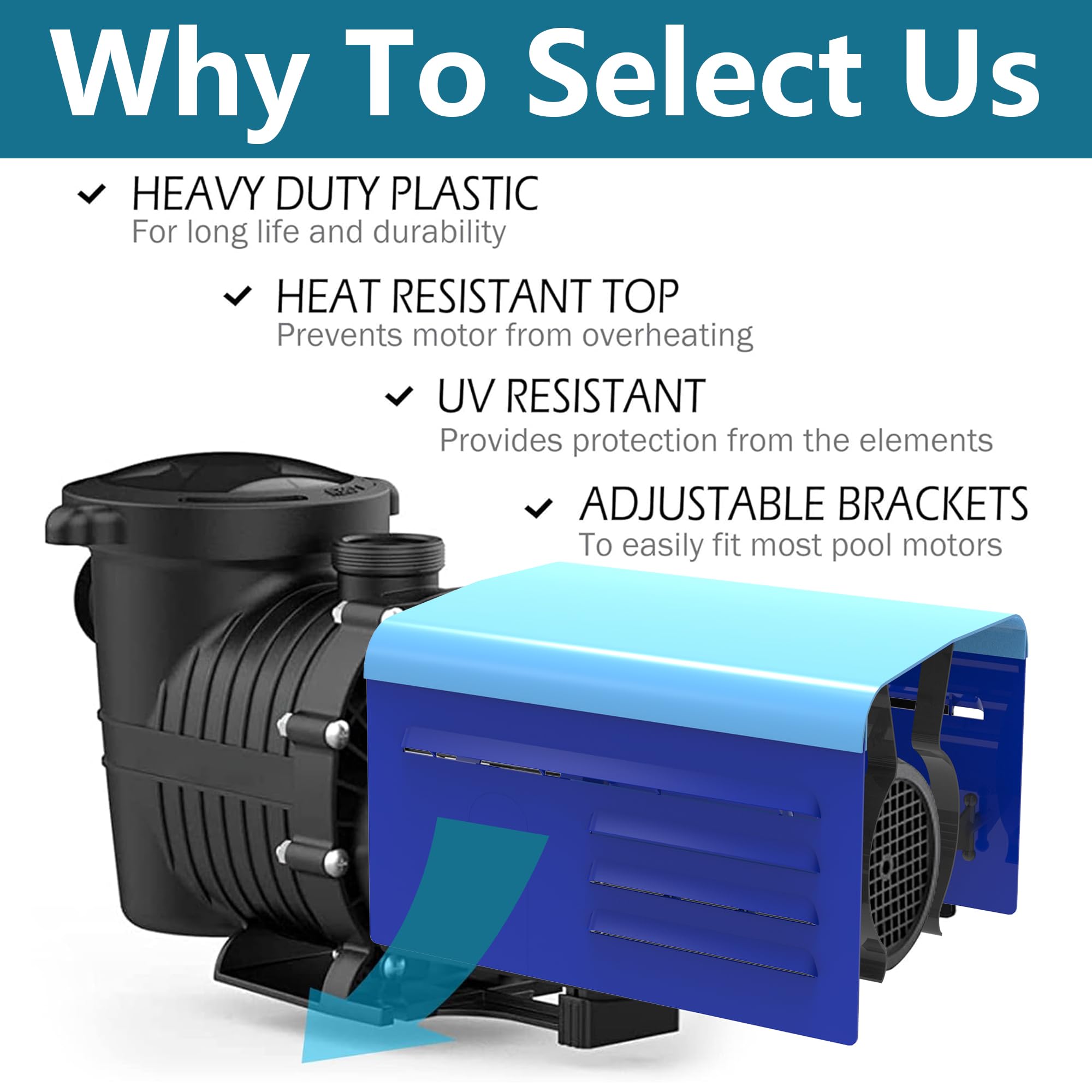 RunNico protects outdoor pool pump components from rain and dust