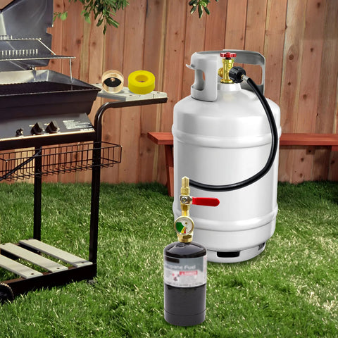 Runtticoon 3 ft hose extends reach for grills and camping stoves.