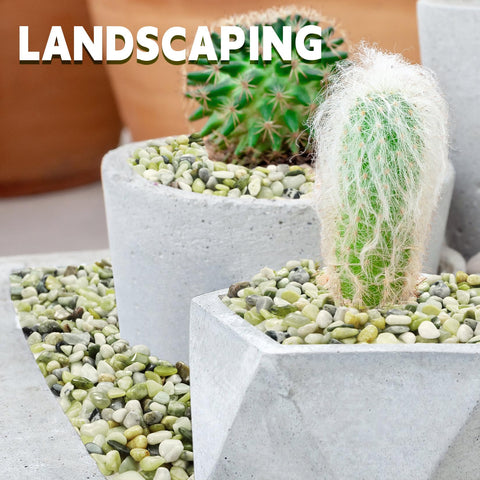 RUOJAS jade pebbles used as vase fillers to elevate arrangements