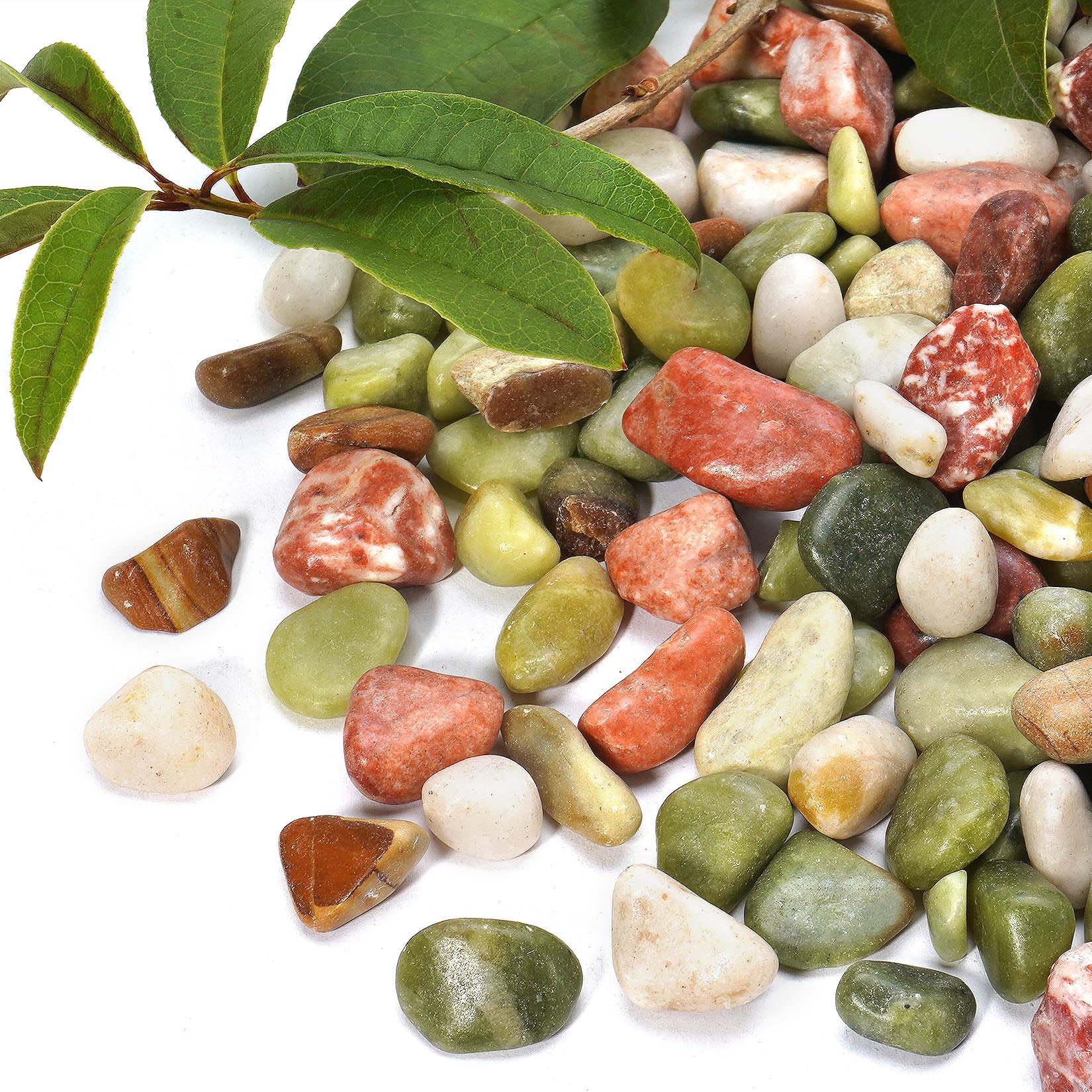 RUOJAS Jade pebbles top-dressing for potted plants improves drainage and root airflow