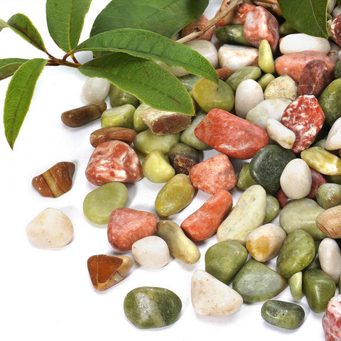RUOJAS Jade pebbles top-dressing for potted plants improves drainage and root airflow