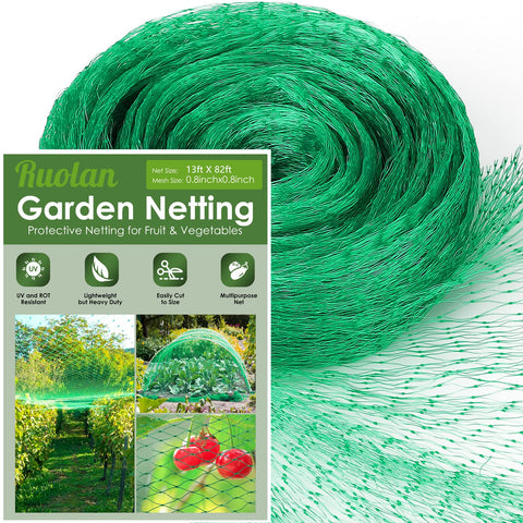 Ruolan bird netting protects garden fruit trees and vegetables from birds