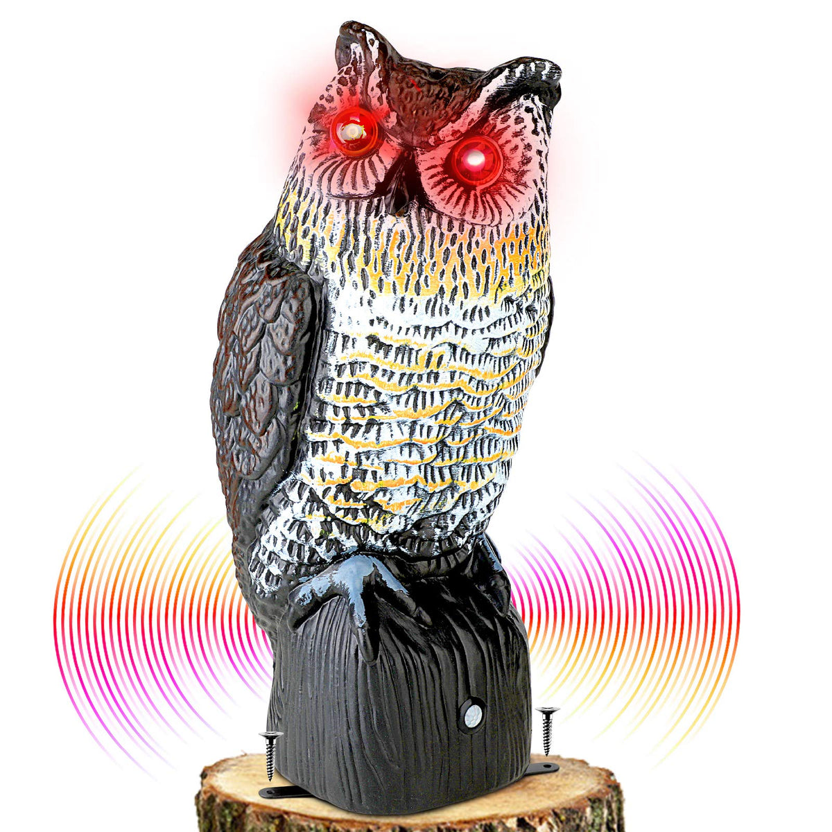 Ruolan Brid Owl keeps birds away in your garden with lifelike silhouette