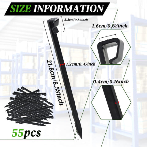 Ruppence 55-piece anchor stake set includes five backup anchors