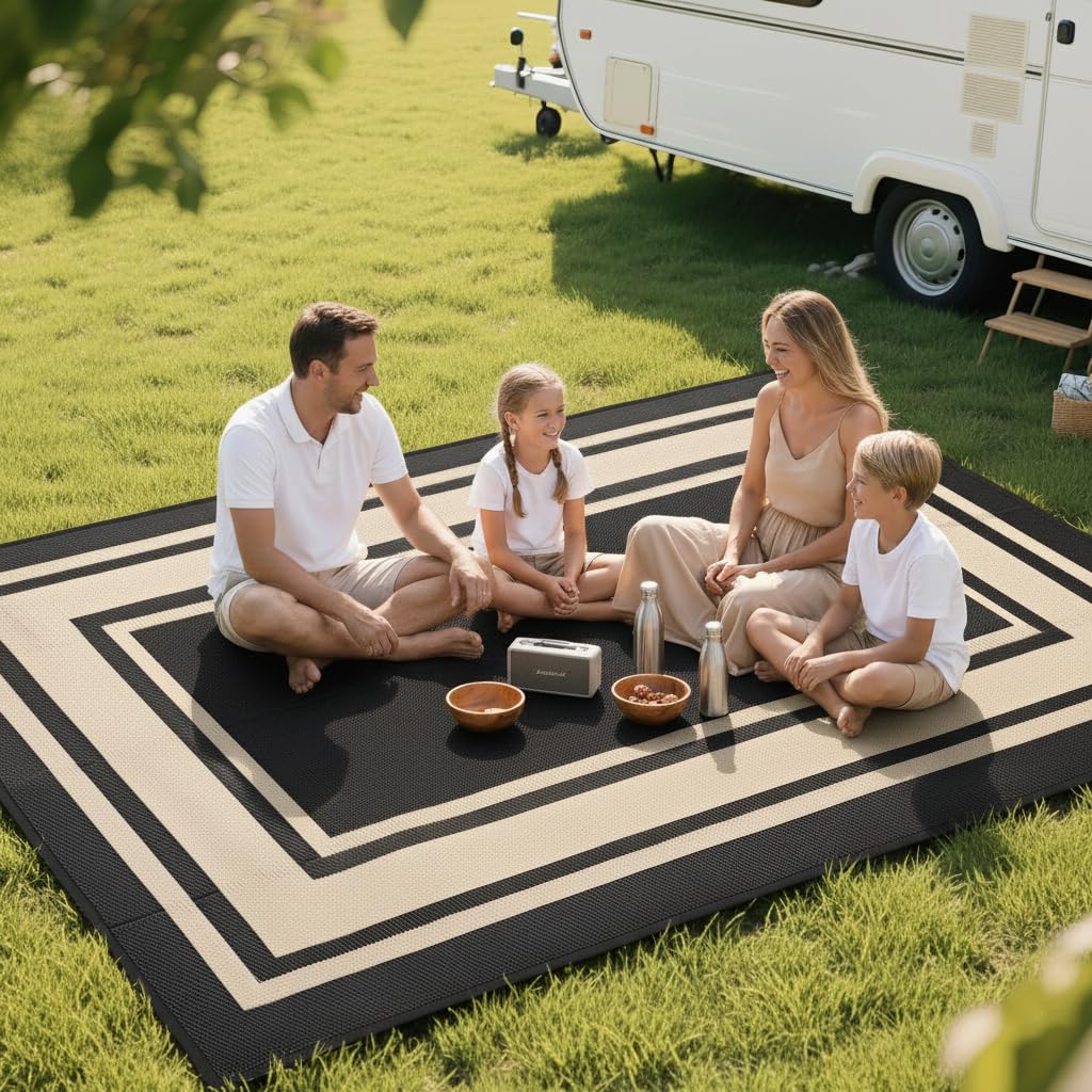 RURALITY indoor-outdoor mat — suitable for moisture-prone patios and balconies.