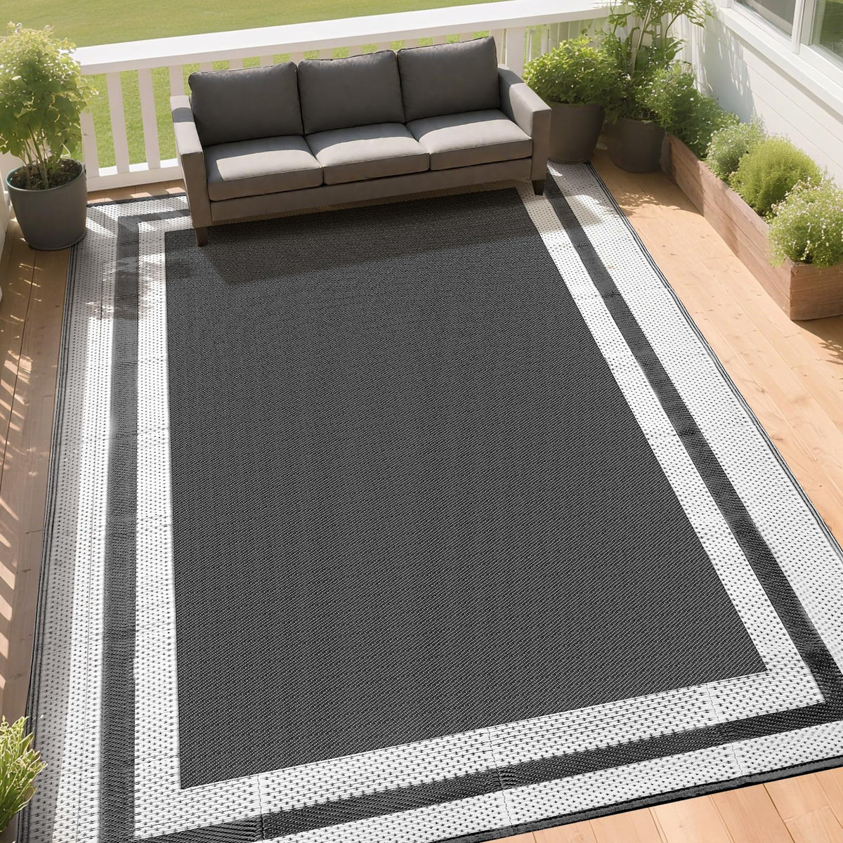 Rurality outdoor rug 5x8 waterproof patio, keeps surfaces dry and stylish.