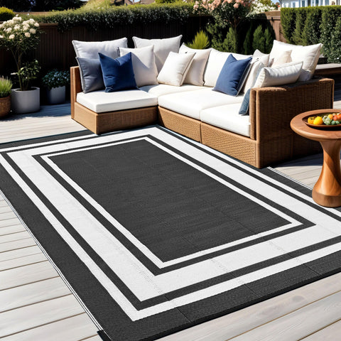 RURALITY 9x12 waterproof rug suits decks and porches in any weather