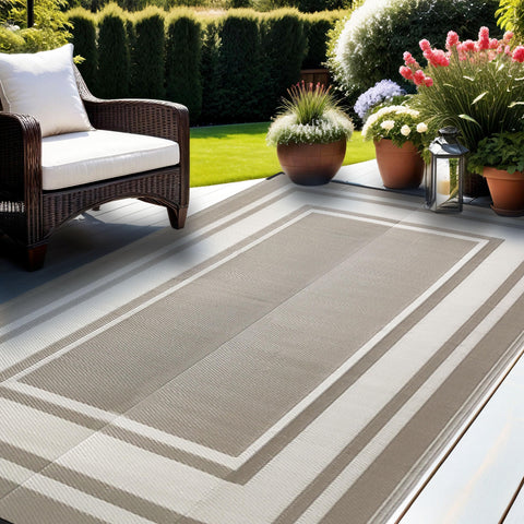 RURALITY Outdoor Rug UV-resistant material maintains color in sun
