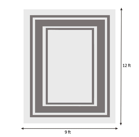 RURALITY plastic straw mat on a deck, patio, or camping setup showing reversible design
