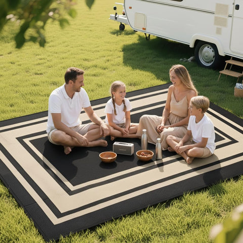 RURALITY rug suitable for multiple outdoor spaces and applications.