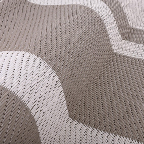 RURALITY rug with reversible design highlighting two looks for outdoor use