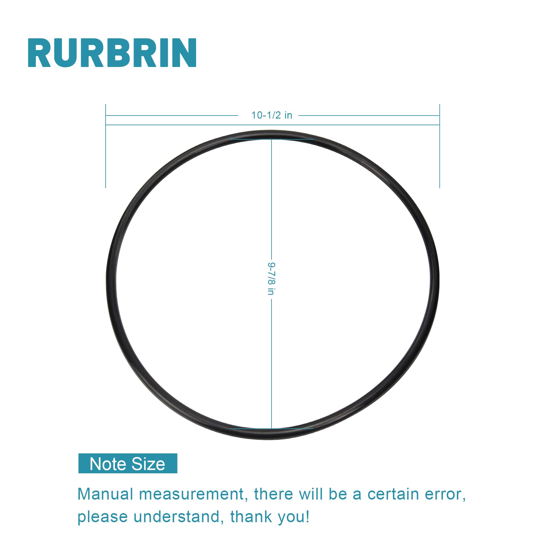 RURBRIN black tank seal O-ring, designed for durability in pool pumps.