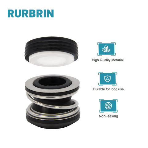 Close-up of a RURBRIN pool pump seal showing durable construction