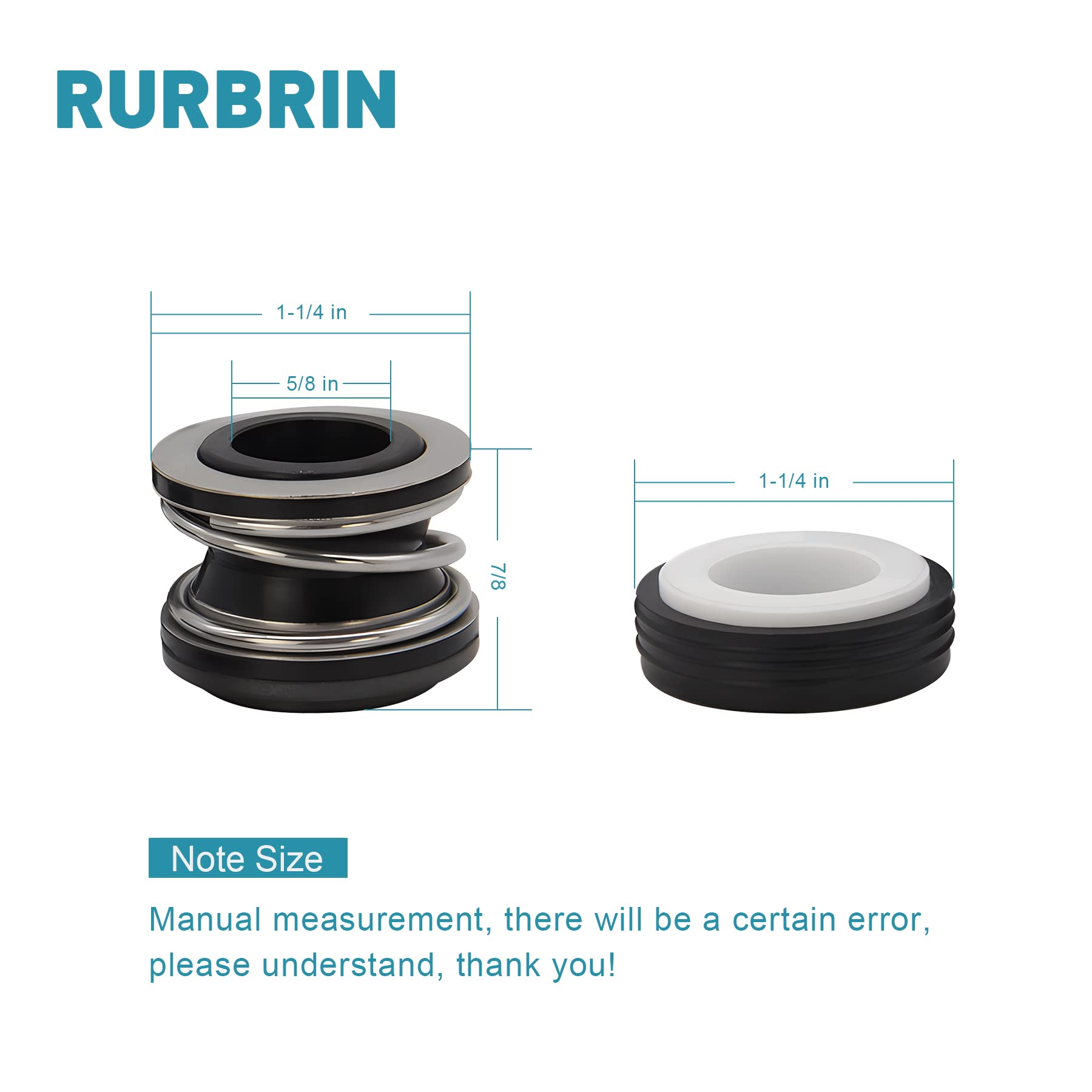RURBRIN PS-200 shaft seal assembly emphasizing precise sizing