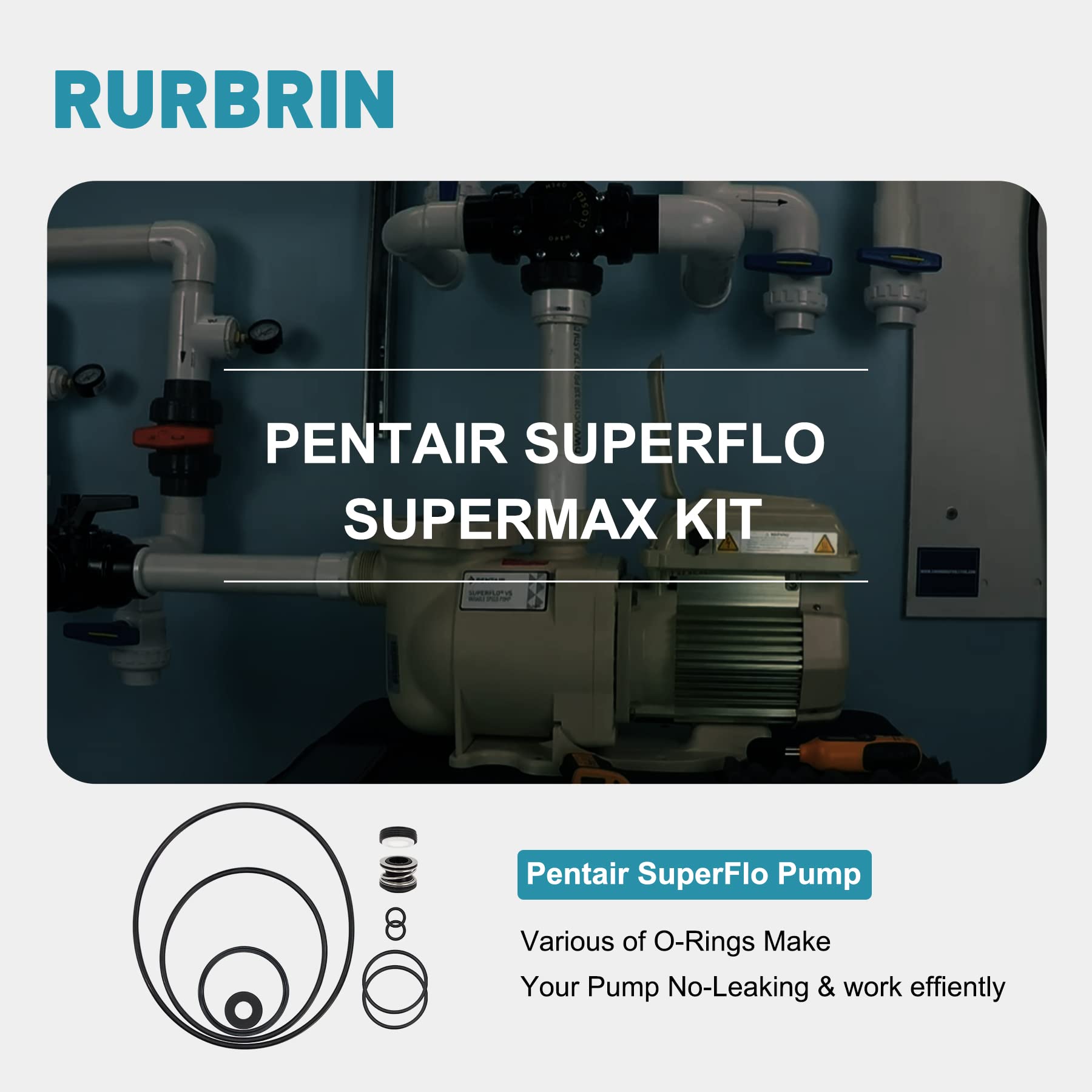 RURBRIN pump union O-rings offer secure, easy maintenance