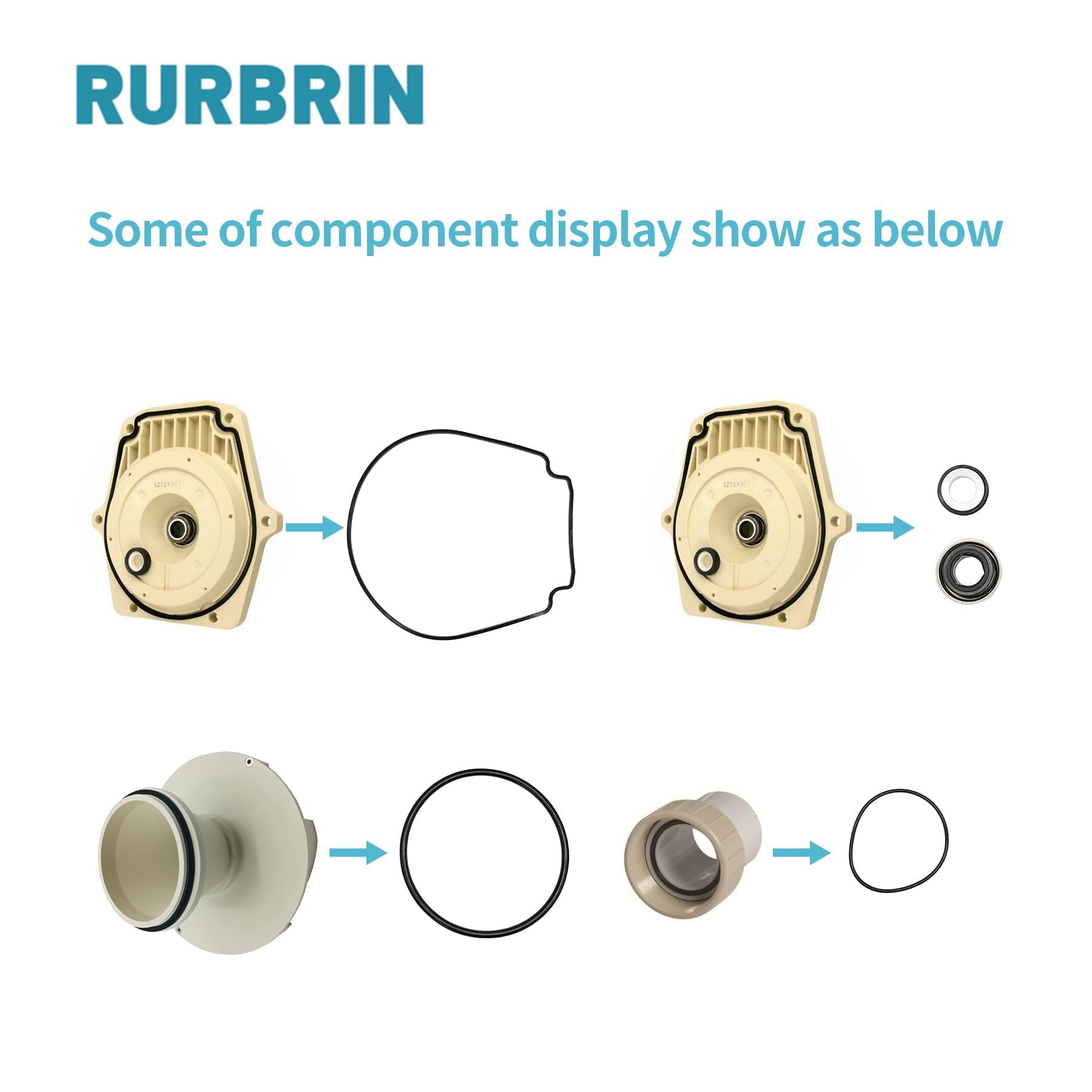 RURBRIN shaft seal and diffuser o-ring 355227 highlights OEM-standard components