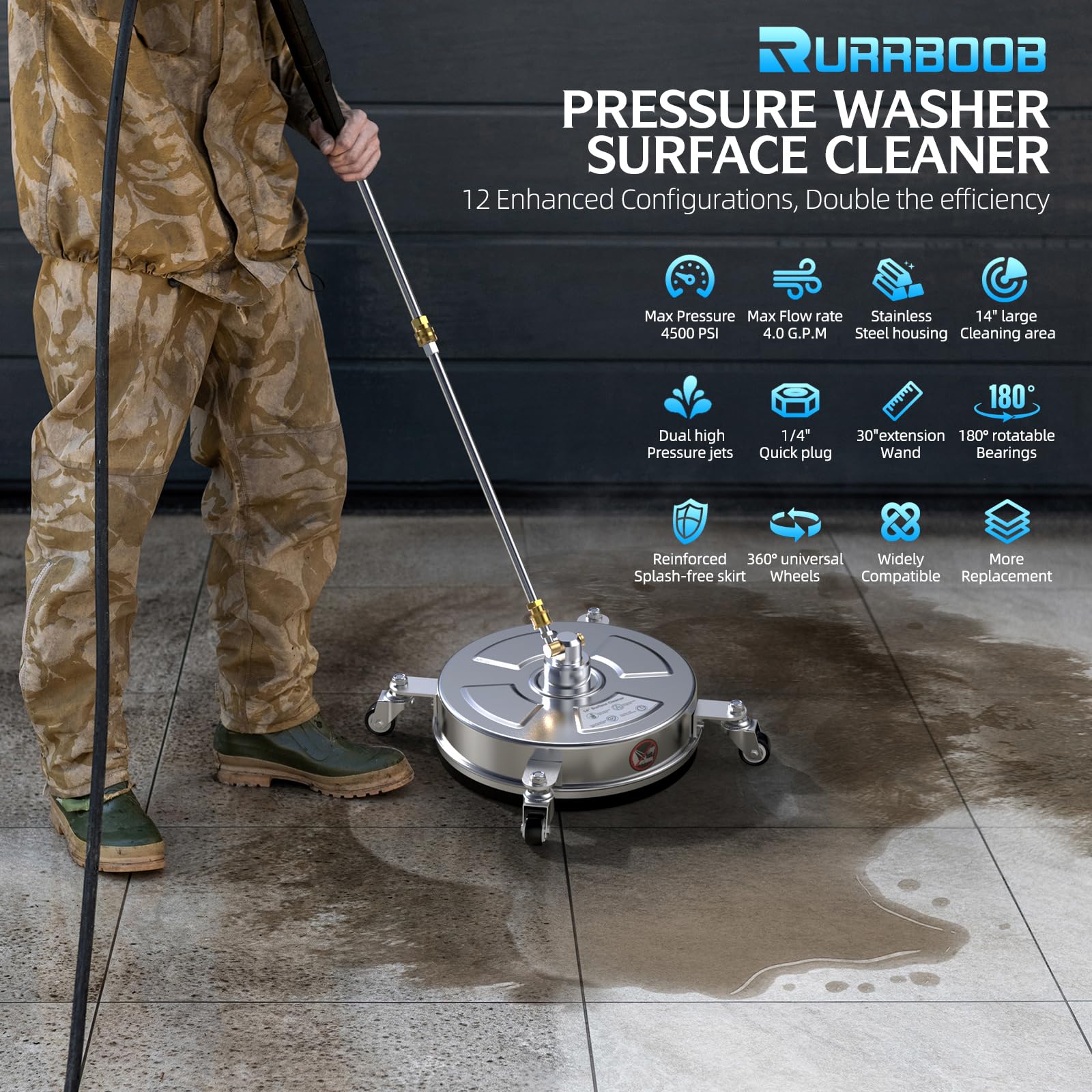 RURRBOOB stainless steel housing built to withstand rugged use