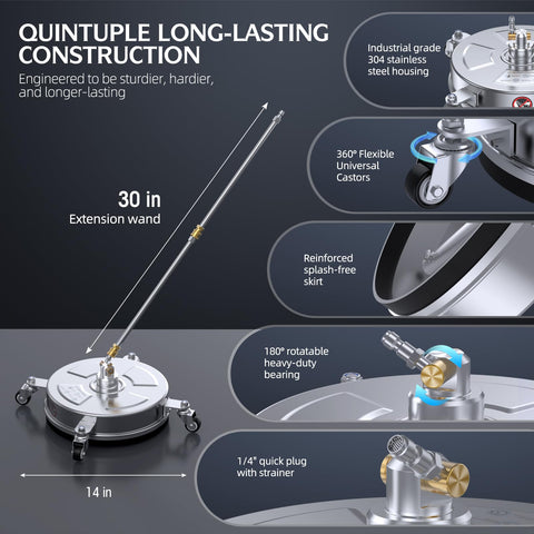 RURRBOOB four universal wheels for smooth maneuverability