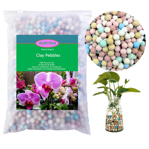 Rurtsva colorful Leca balls 8-10mm for better drainage and moisture control.