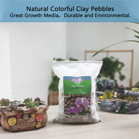 Rurtsva dust-free pebbles stay clean and reduce soil clumping.