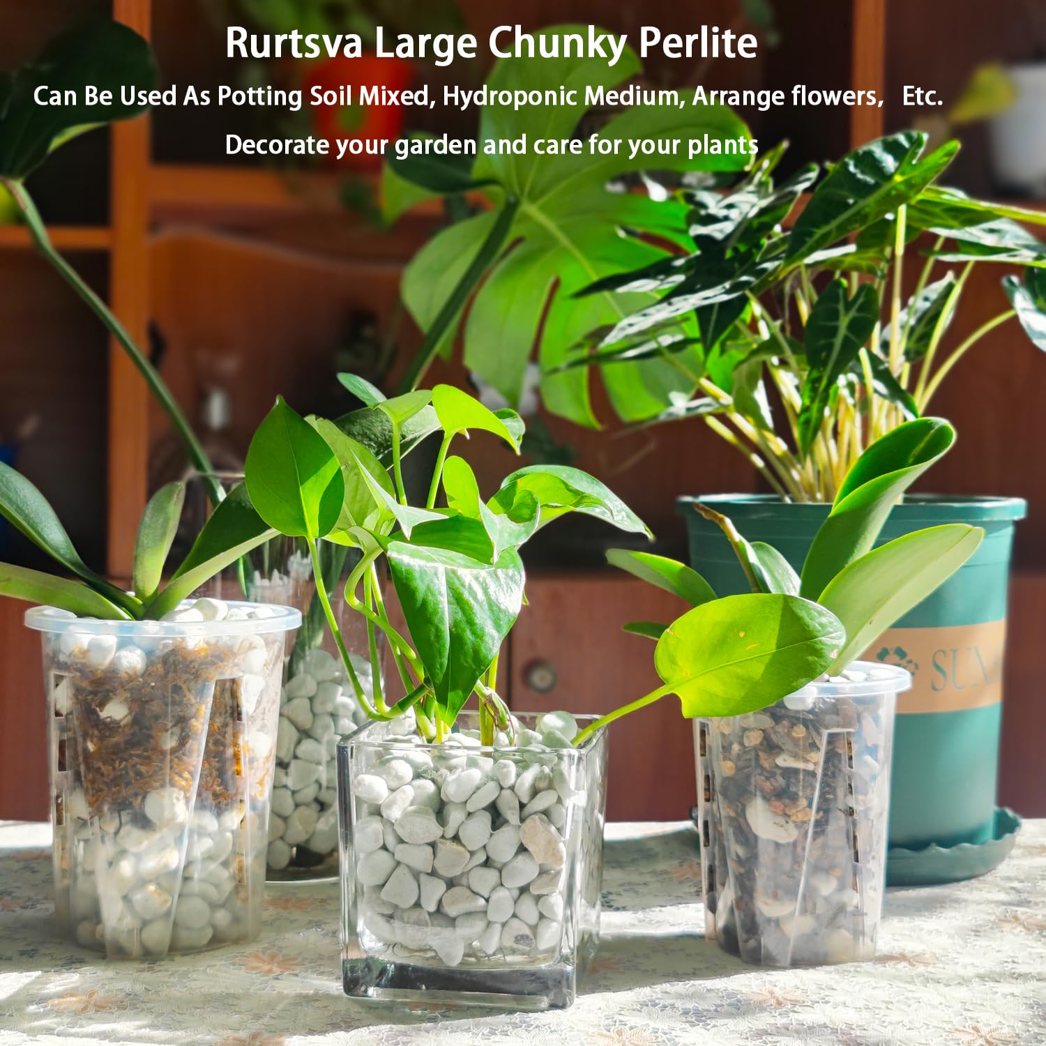 Rurtsva perlite in garden beds aids drainage for healthy roots.