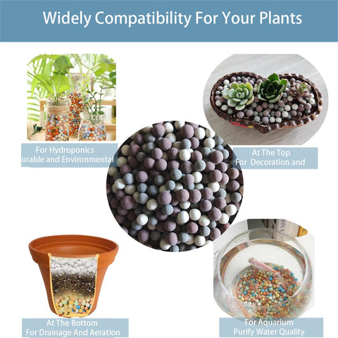 Rurtsva hydroponics leca balls support aeration and water retention.
