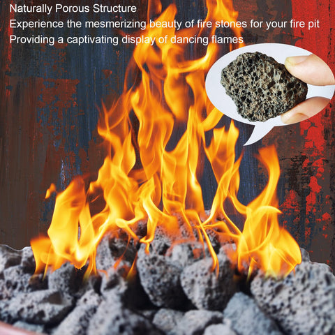 Rurtsva lava rock ideal for BBQ heat distribution and flare control.