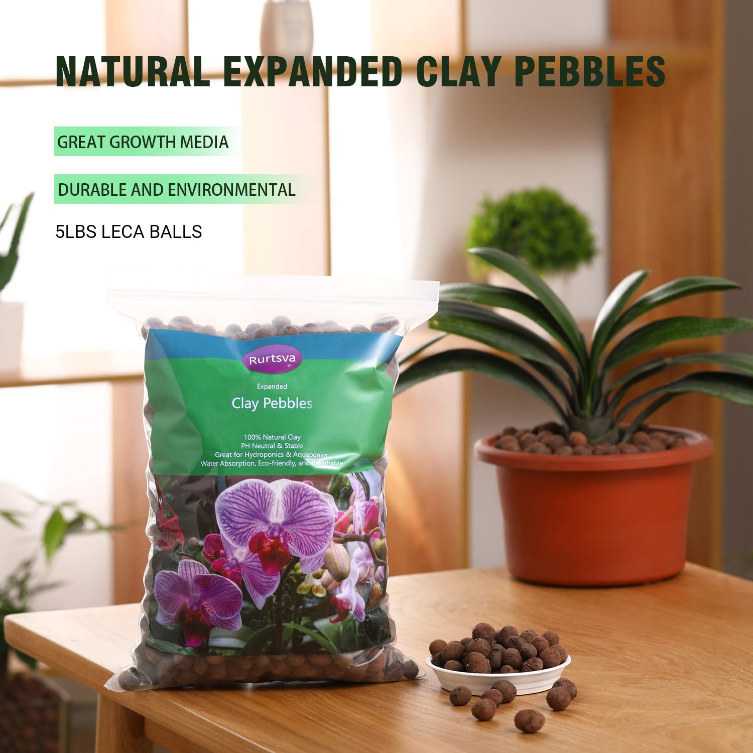 Rurtsva LECA balls in hydroponics setup improving root airflow