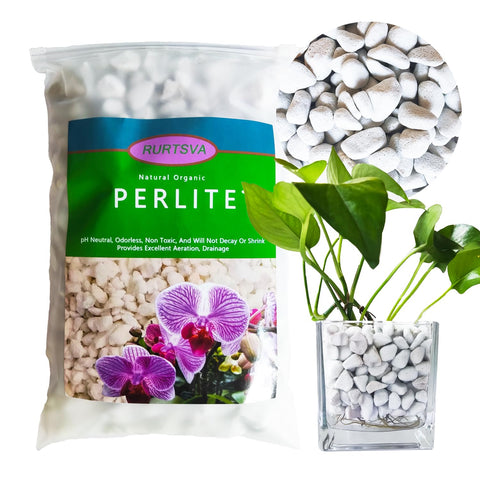 Rurtsva perlite 1-2cm chunky pieces for soil aeration and drainage.