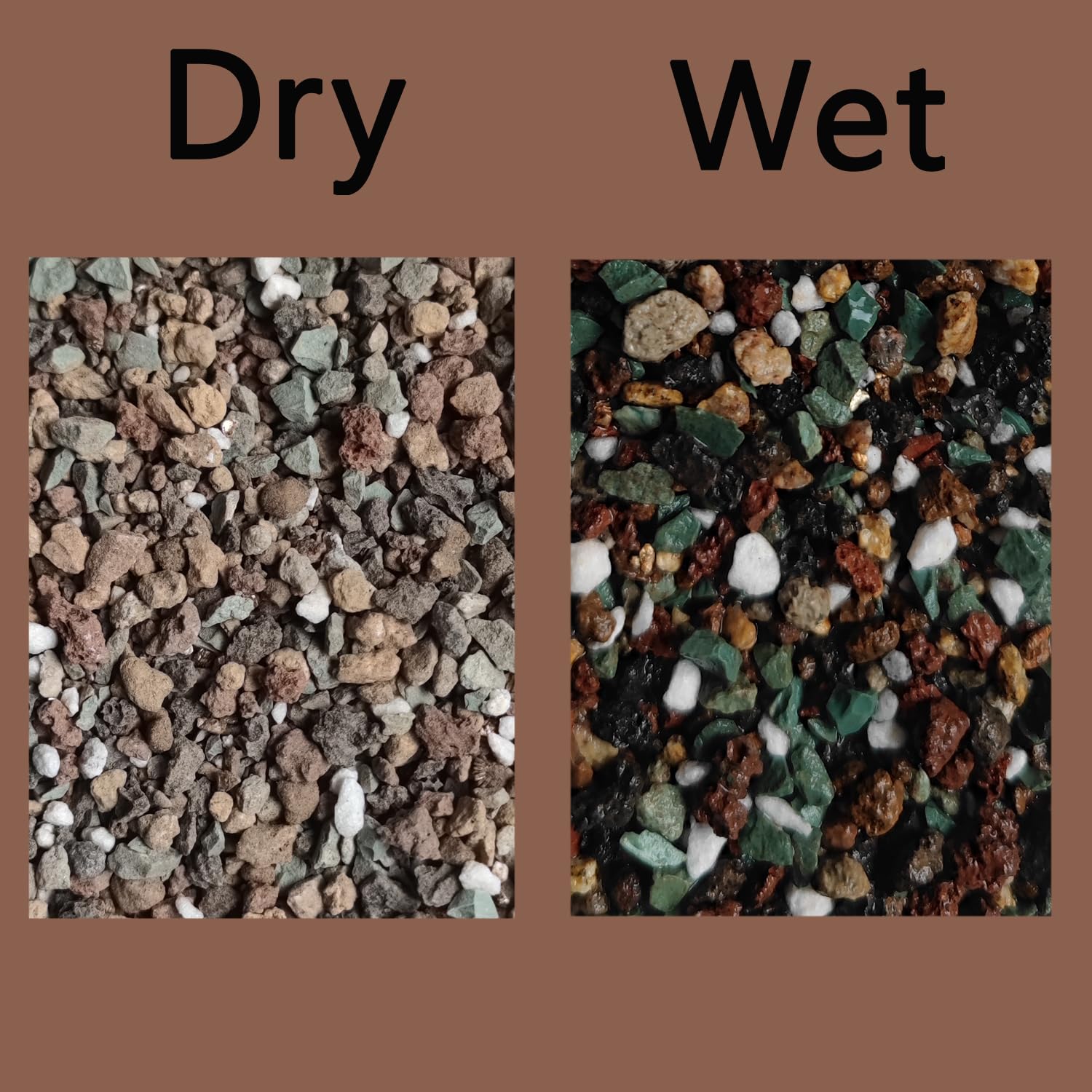 Rurtsva top dressing soil mix adds texture and color to plant beds
