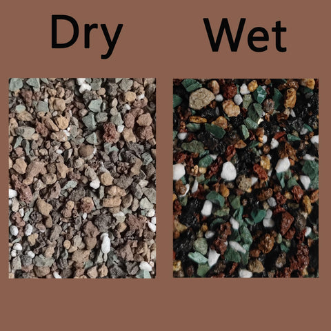 Rurtsva top dressing soil mix adds texture and color to plant beds
