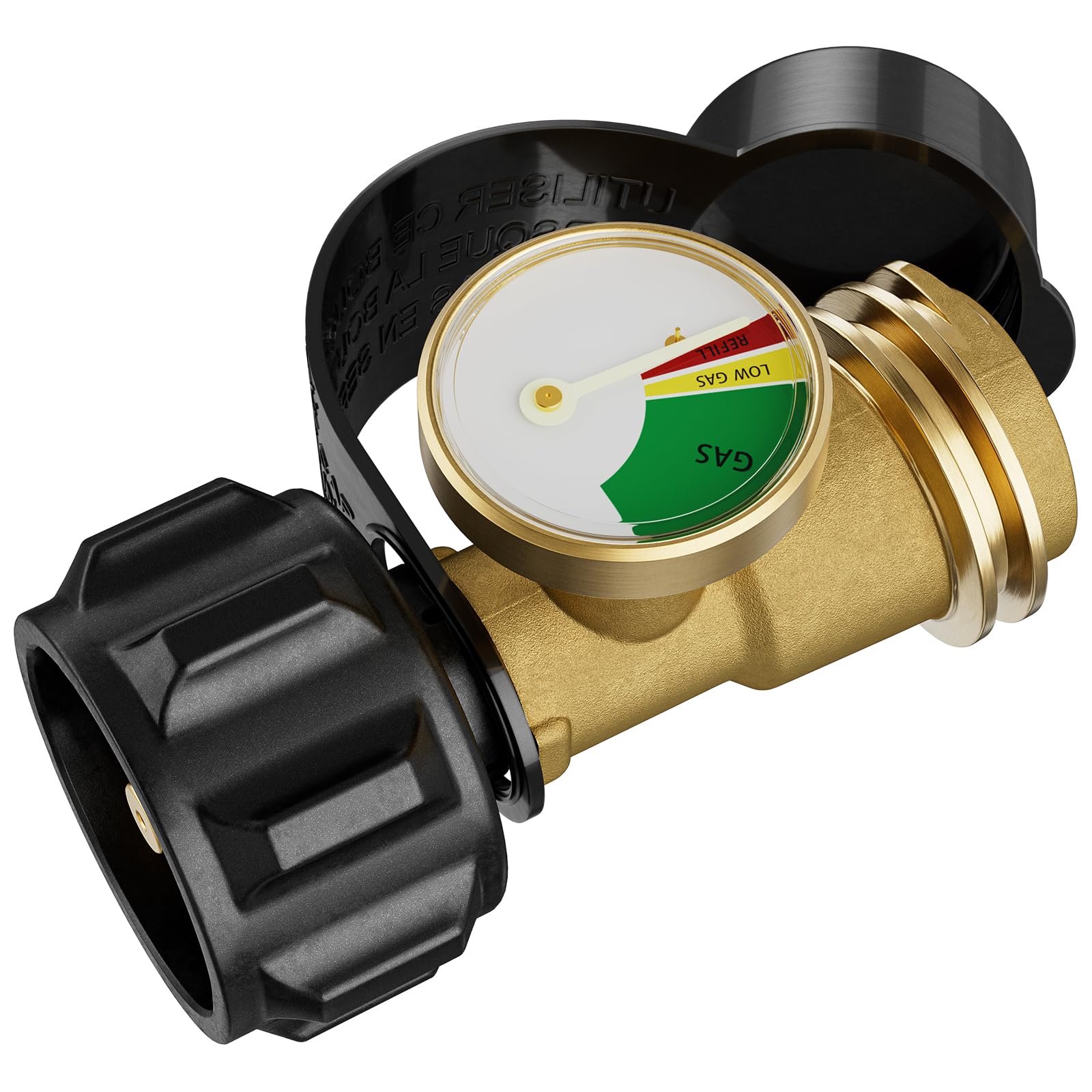 Rushare propane gauge dial reads fuel level at a glance for 5-20 lb tanks