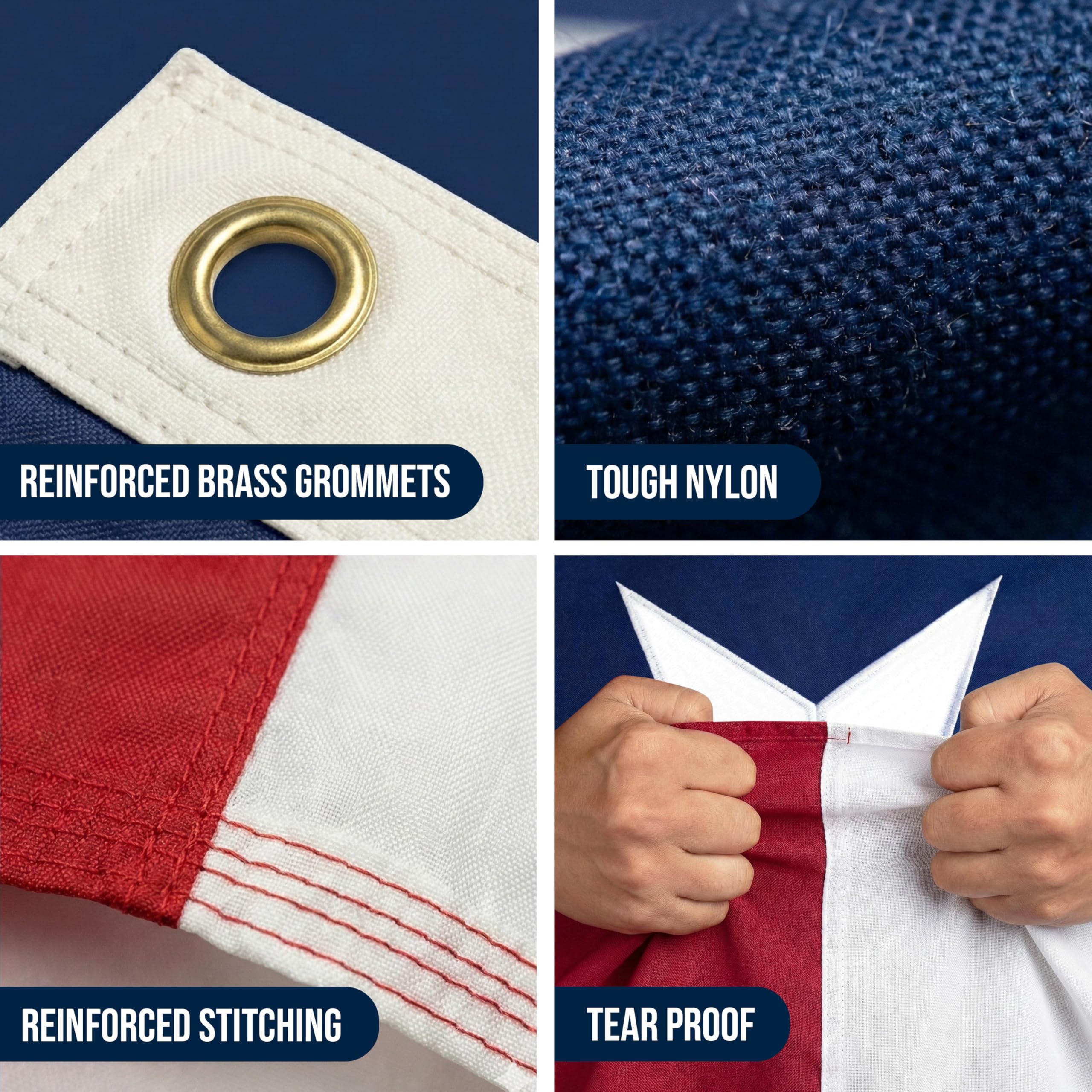 Rushmore Rose sewn Texas flag designed for long-lasting outdoor use.