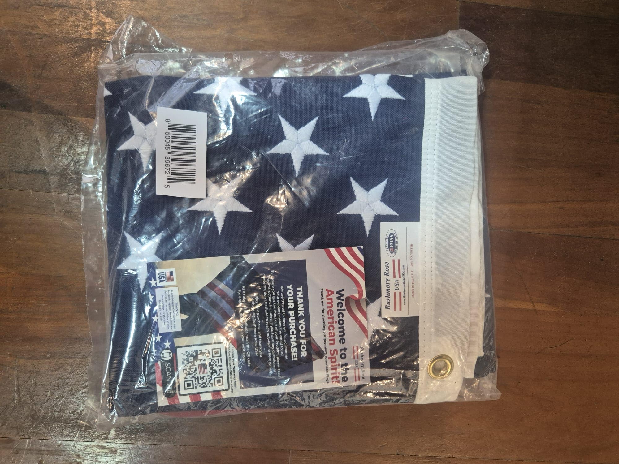 Rushmore Rose USA 4x6 flag in high wind; reliable outdoor performance.