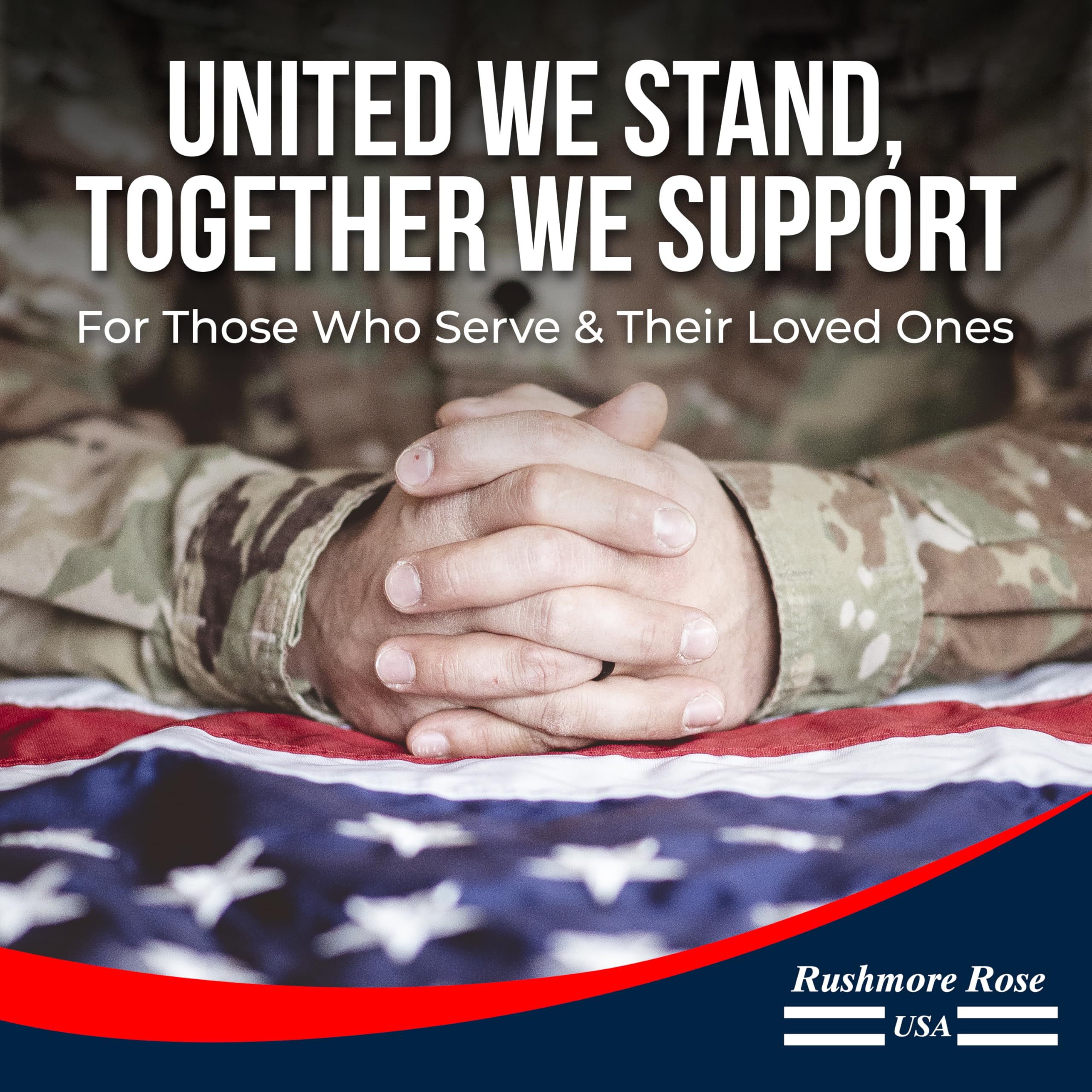 Rushmore Rose USA flag adds patriotic accent to homes and offices.