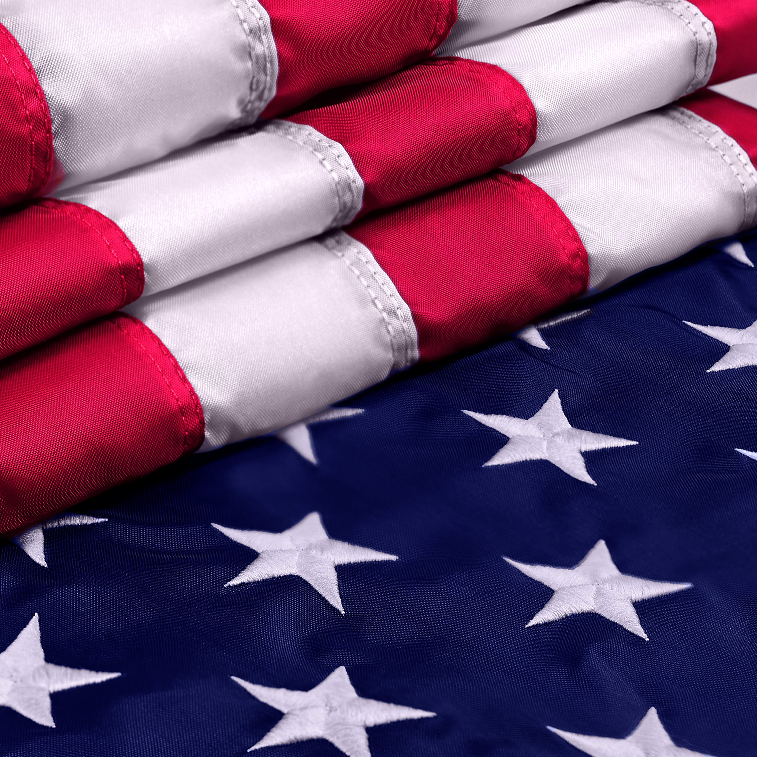 Rushmore Rose USA flag 2.5x4 suitable for outdoor institutional displays.