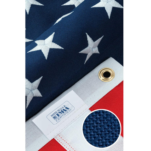 Rushmore Rose USA fmaa-certified badge indicating flag standards compliance