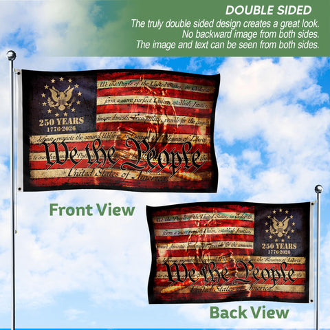 RustField Co 3x5 ft flag, easy to hang indoors or outdoors.