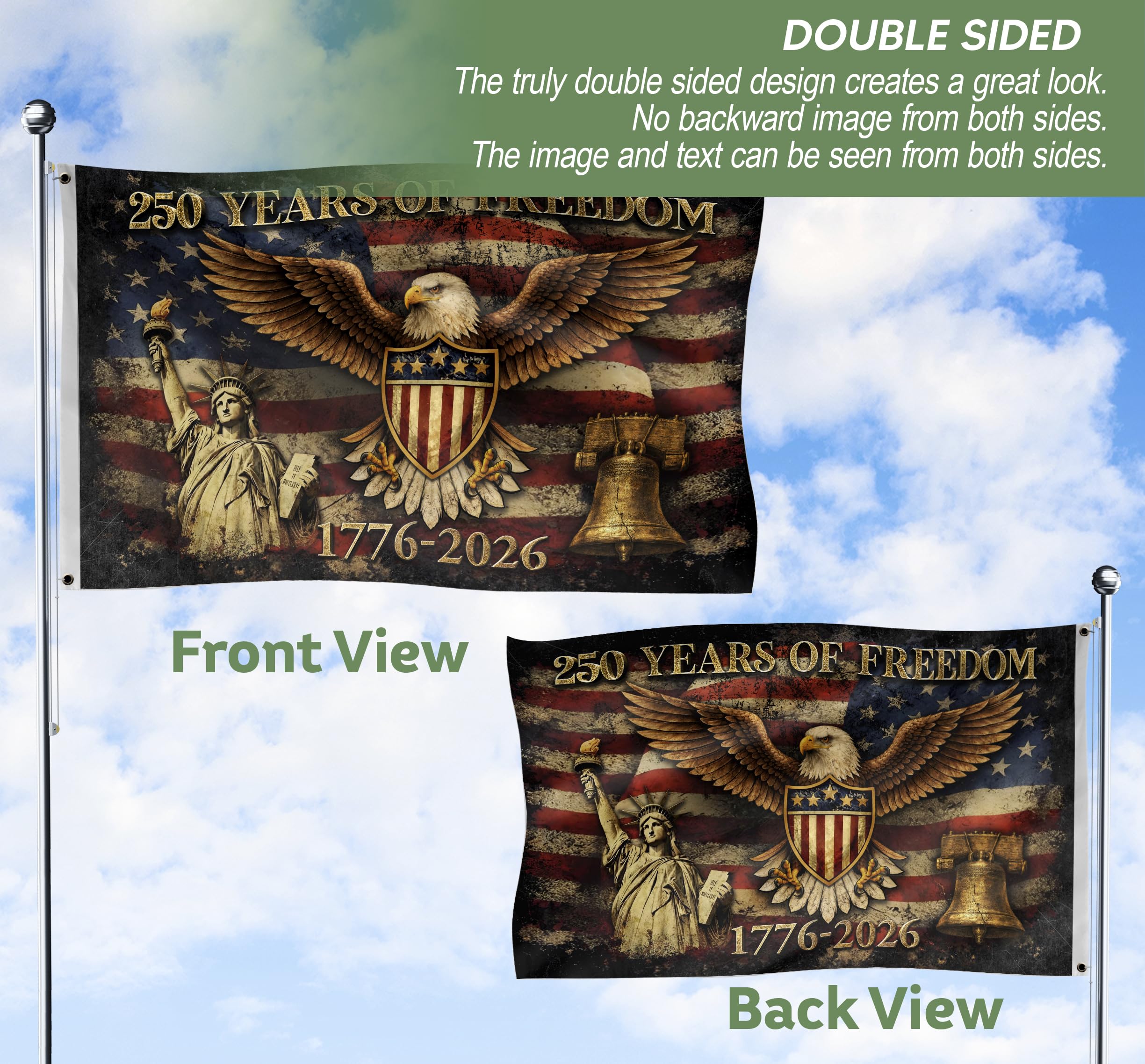 RustField Co porch/entryway flag 3x5ft versatile home decor
