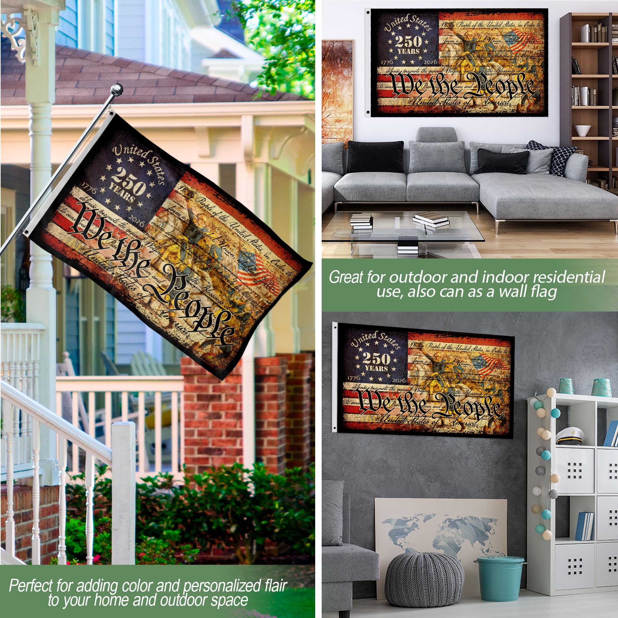 RustField Co two-sided print with detailed graphics for indoor and outdoor use.