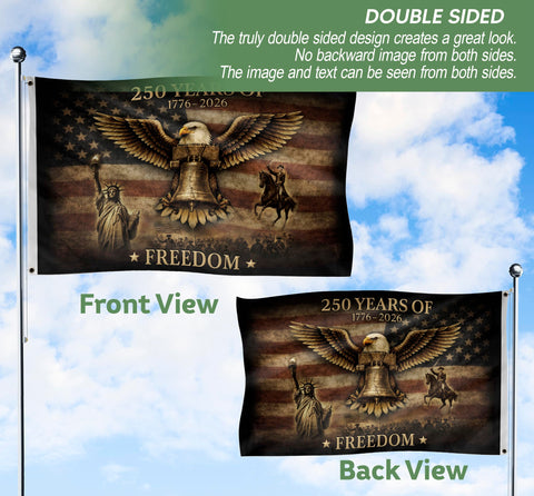 RustField Co versatile house flag ideal for indoor or garden setups.