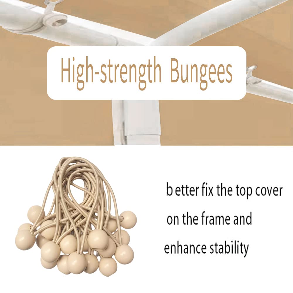 Rutile beige carport top from side view highlighting edge protection
