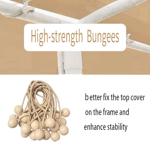 Rutile beige carport top from side view highlighting edge protection