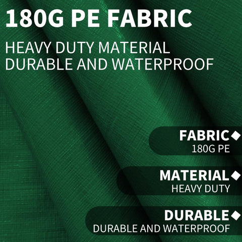 Waterproof polyethylene Rutile top cover on a carport